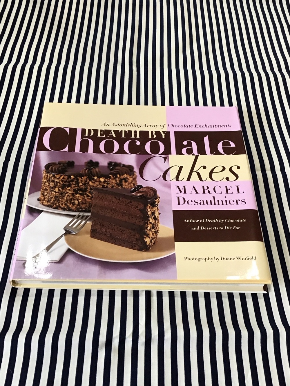 "Death by Chocolate Cakes" Cookbook - Pink/Brown Cover